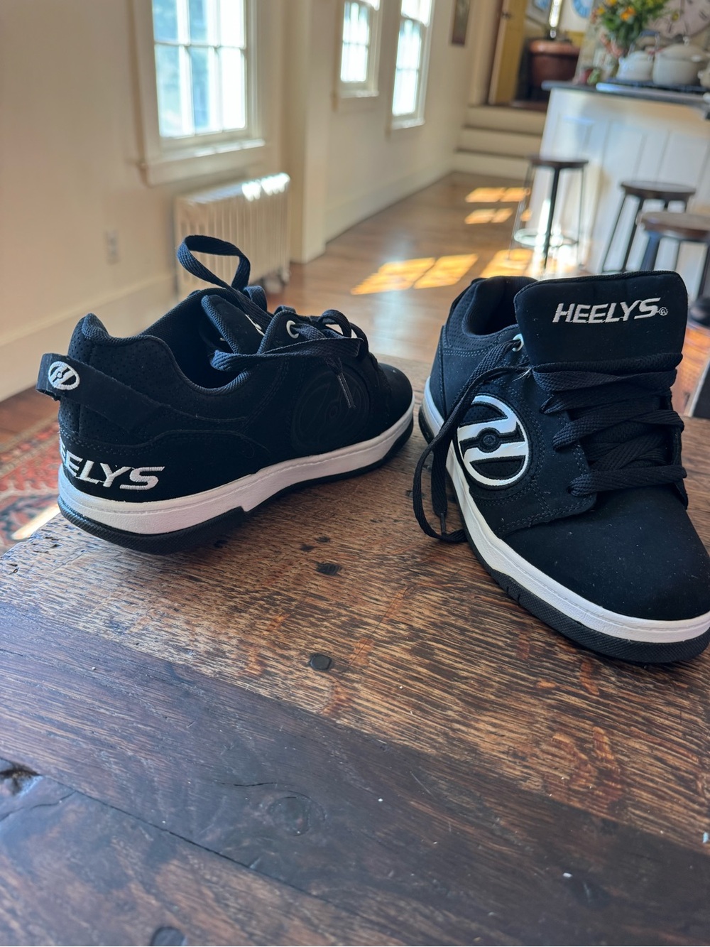 Heelys Black and White Kids Sneaker with Wheel